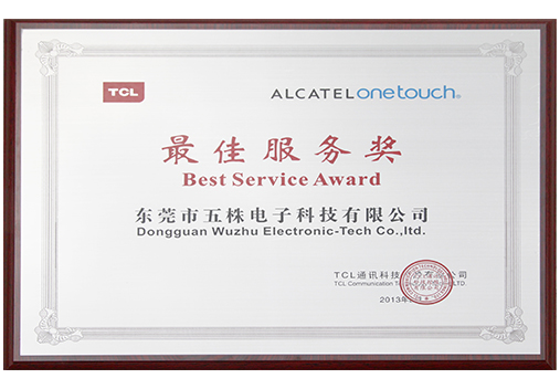 TCL best service award
